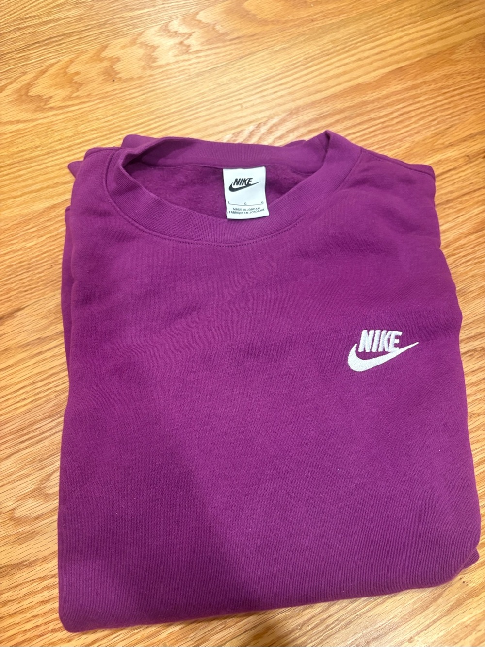 Nike Purple Crewneck Sweatshirt
